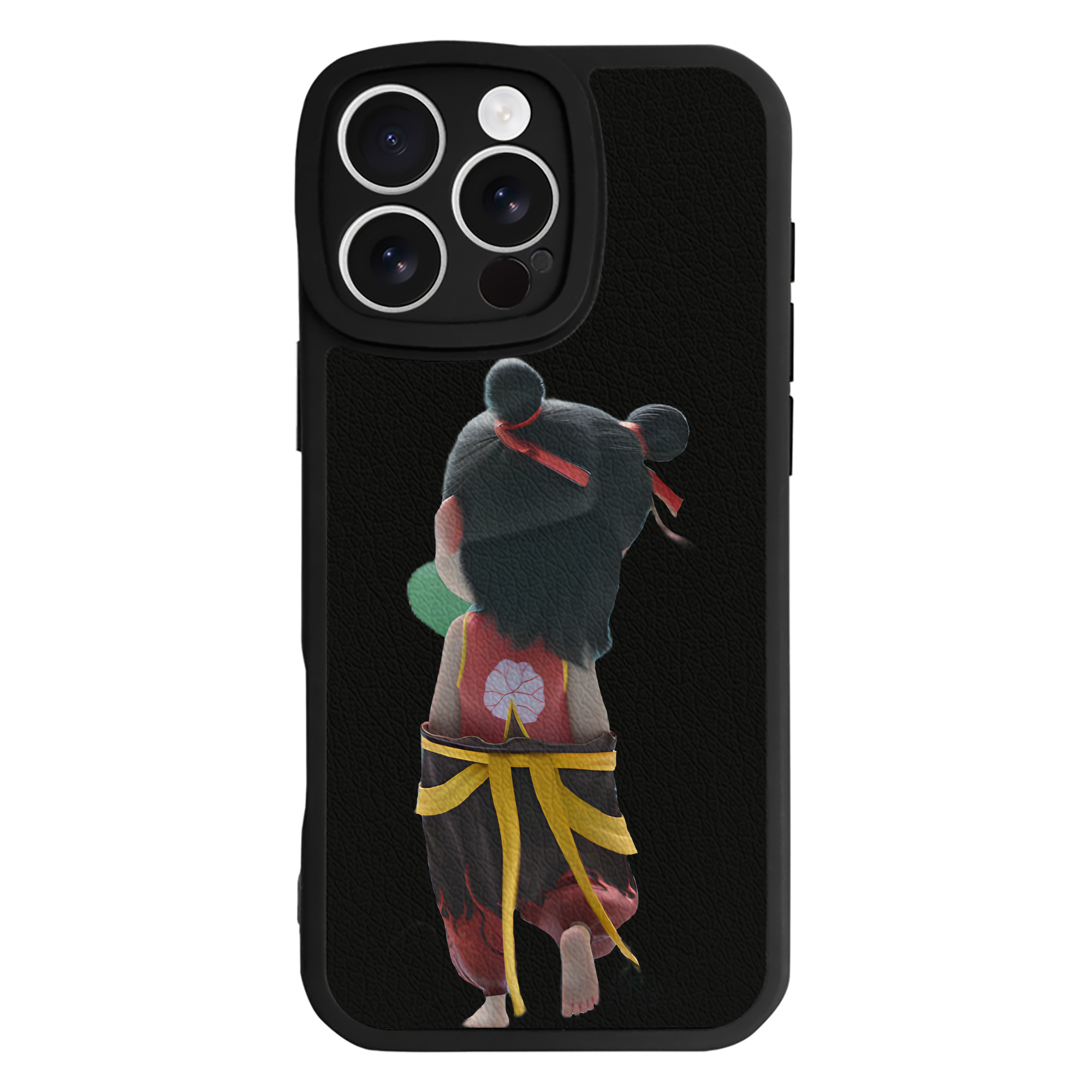 （画像用） Ne Zha 2 ナタ 魔童の大暴れ 【iPhone 16シリーズ対応】シリコンスマホケース（レザー調） 材質：シリコン
